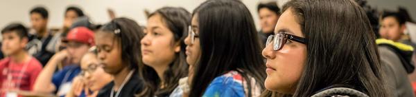 EAOP at UC Riverside participants listen during a presentation. 