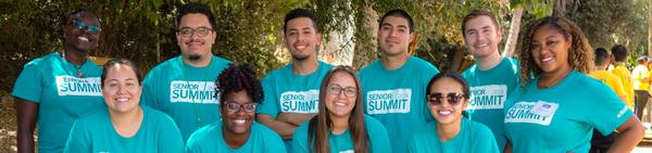 Members of the EAOP at UC Riverside staff pose during the Senior Summit event.